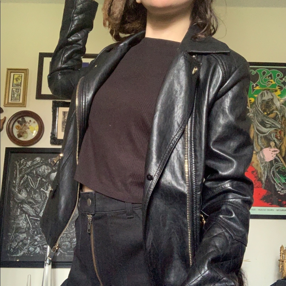 GUESS Genuine Leather Jacket BRAND NEW